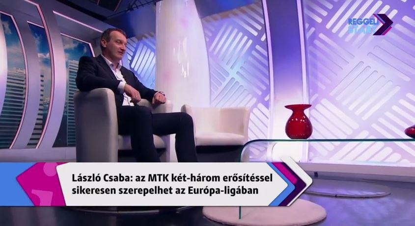 László Csaba, a Digi Sport reggeli műsorának vendége volt