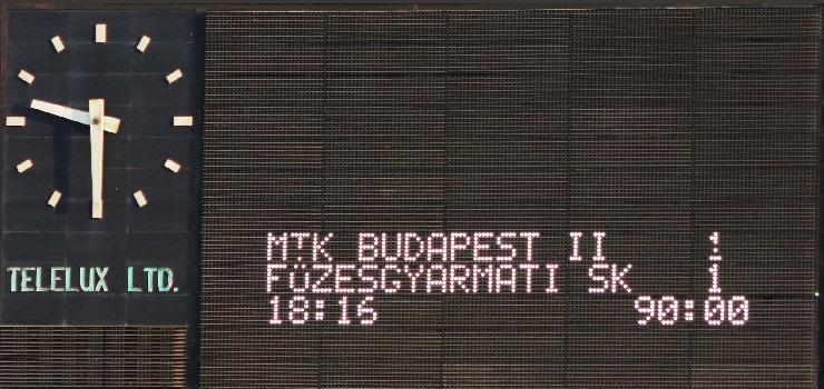 MTK Budapest II-Füzesgyarmati SK 1-1 (0-0) (GALÉRIA)