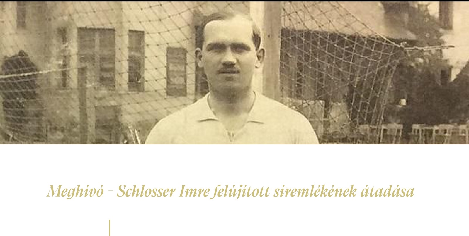 Hétfőn avatják fel Schlosser Imre felújított síremlékét