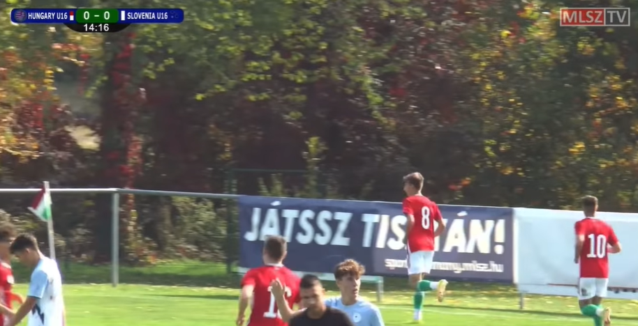 Kugyela Zalán győztes gólt szerzett az U16-os válogatottban