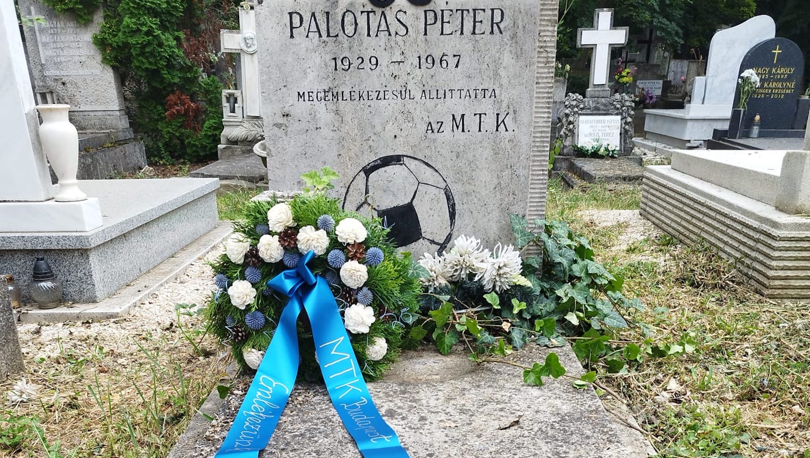 95 éve született Palotás Péter - megkoszorúztuk a síremlékét