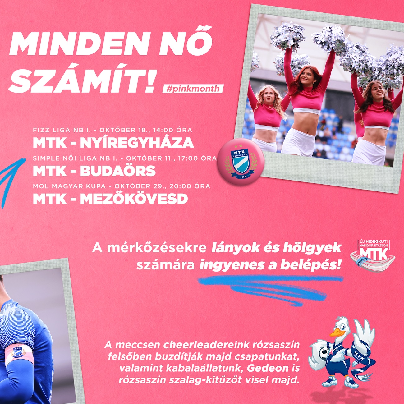 Elővételi jegyárusítás az októberi hazai meccsekre - a hölgyeknek ingyenes a belépés!