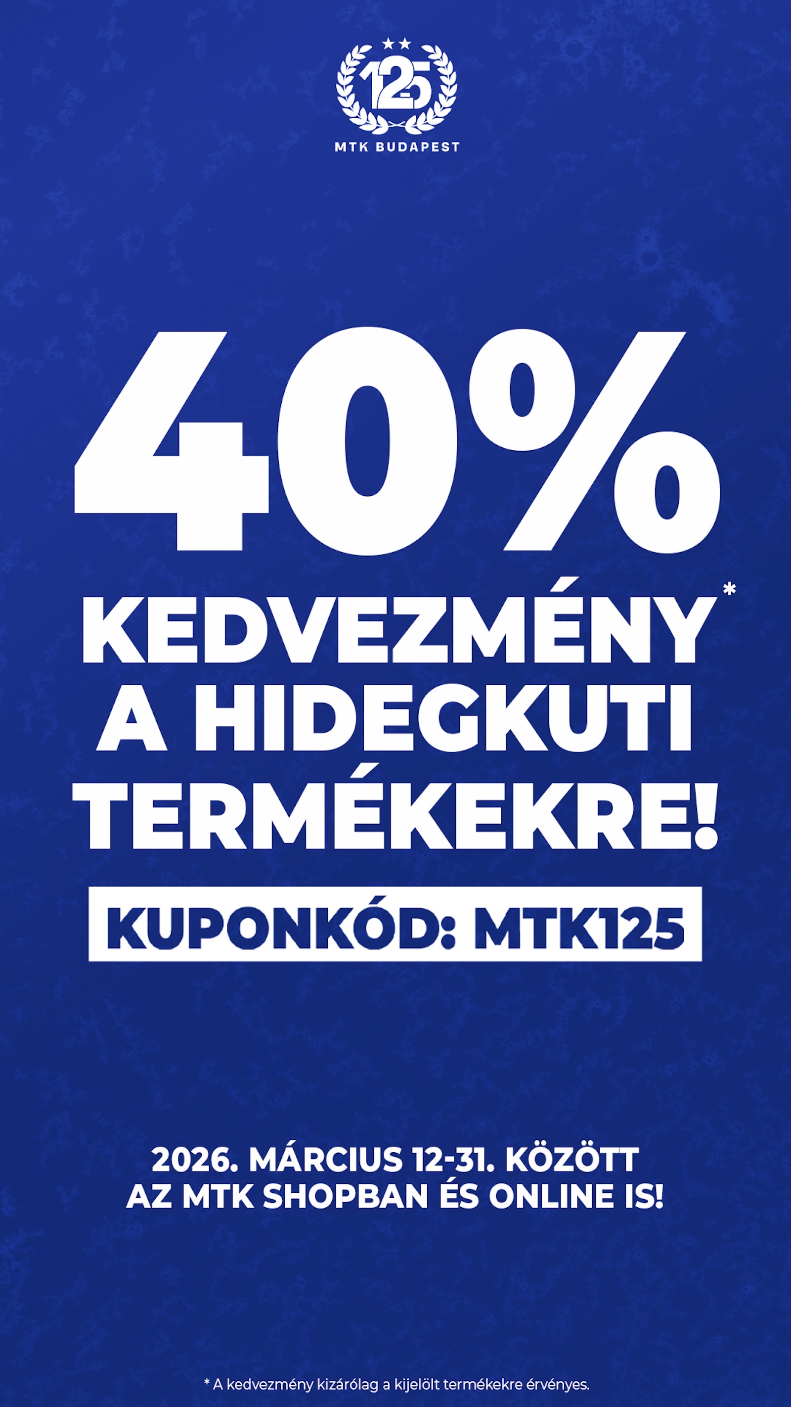 40%-os kedvezmény a Hidegkuti termékeknél március 31-ig