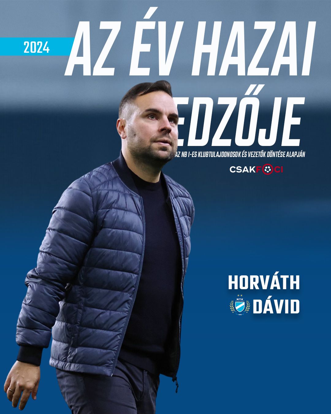 Horváth Dávid lett az év edzője