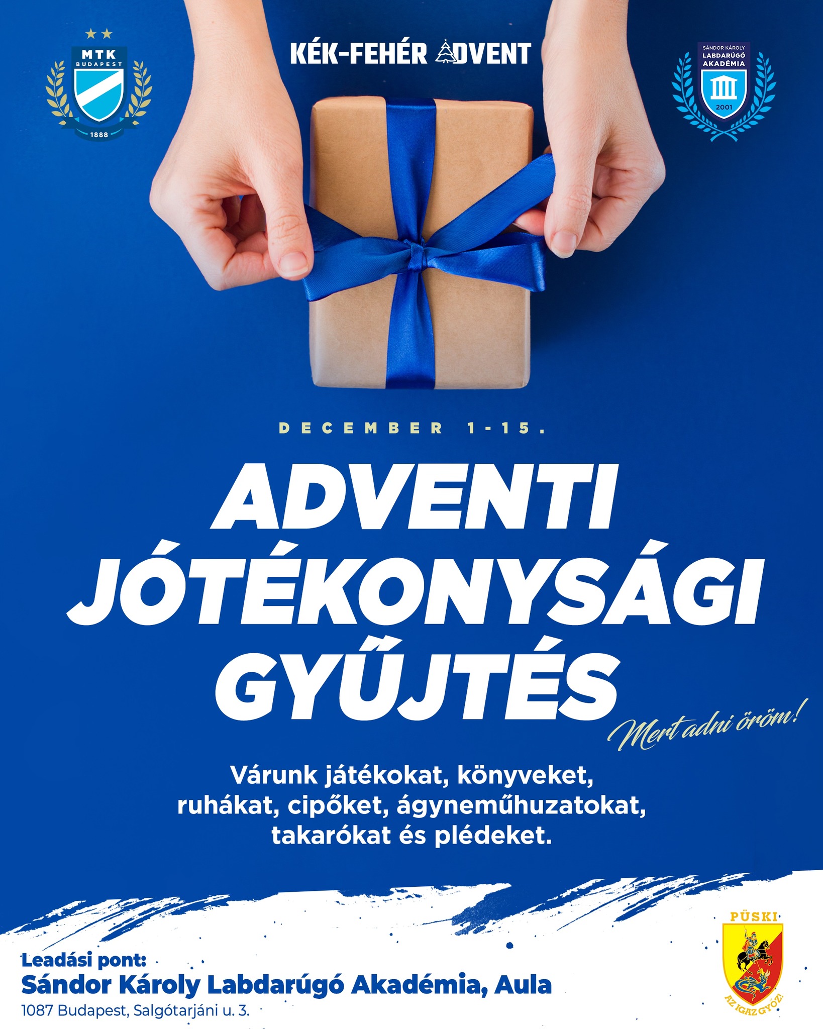 Elindult az idei Kék-fehér Advent