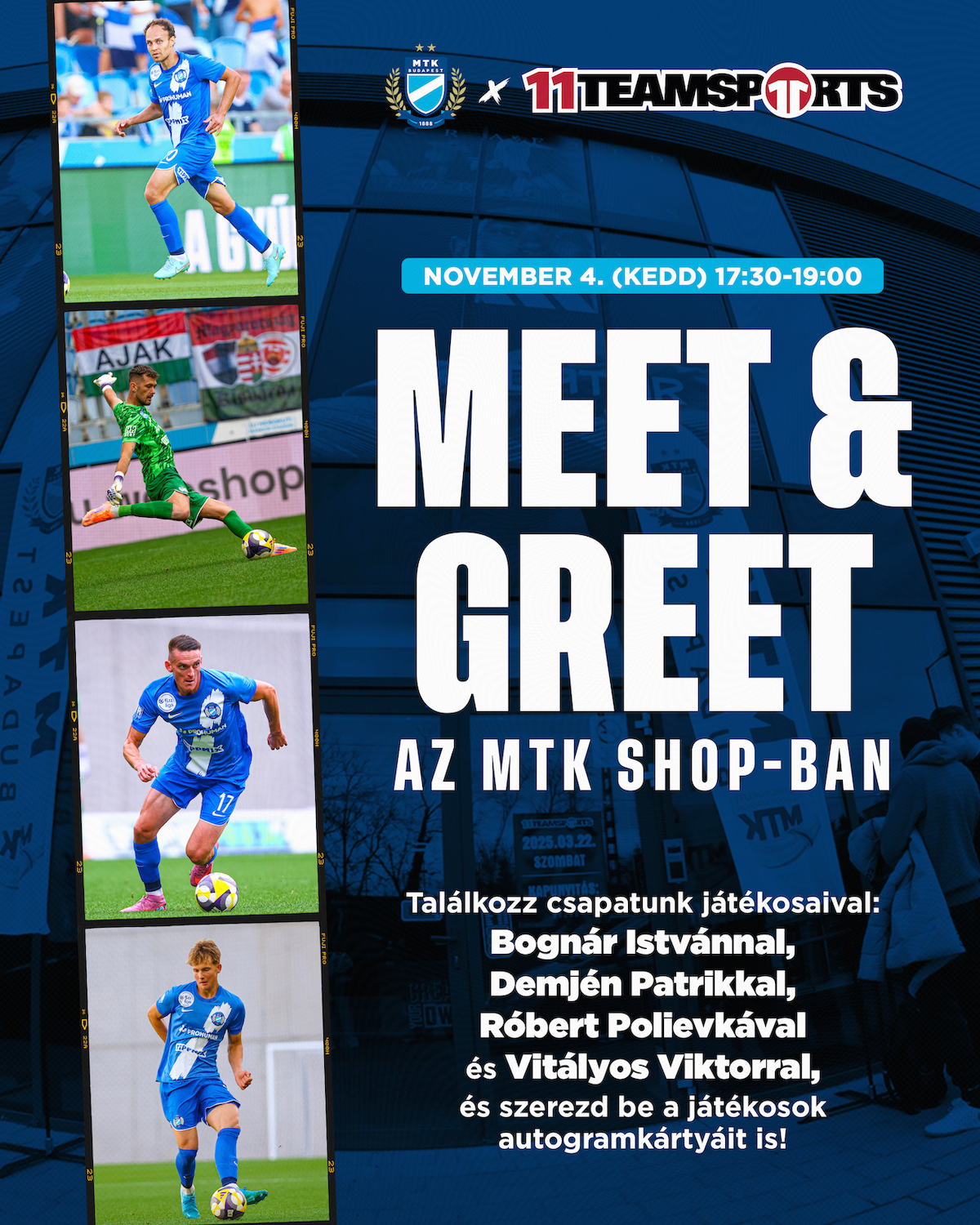 Ismét Meet & Greet az MTK Shopban!